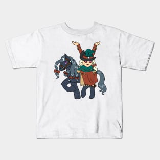 Dullahan Headless Horsewoman Rider CHIBI SD MONSTER GIRLS Series I Kids T-Shirt